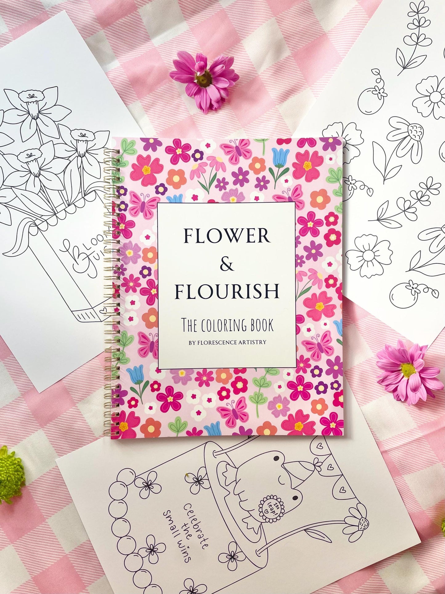 Flower and Flourish Coloring Book