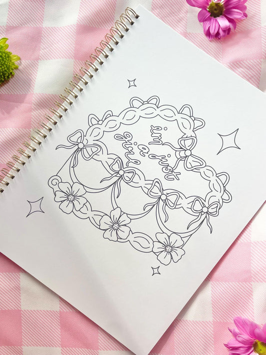 Flower and Flourish Coloring Book