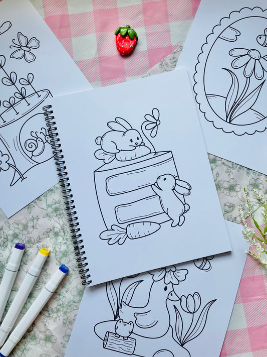 Spring and Sprout Coloring Book