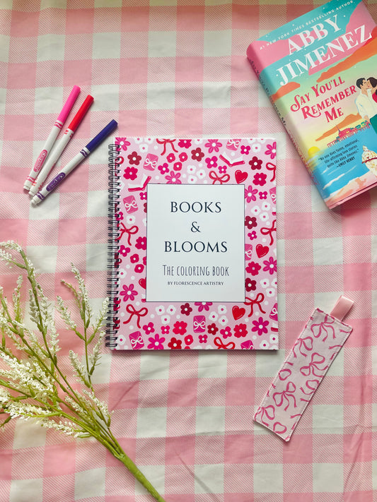 Books and Blooms Coloring book