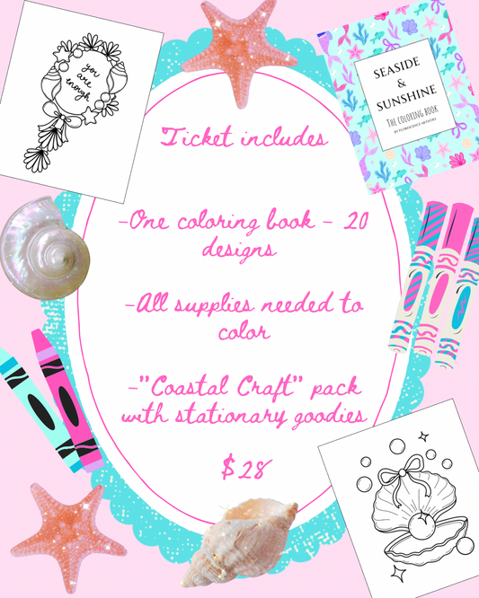 Mermaid and Markers Coloring Party