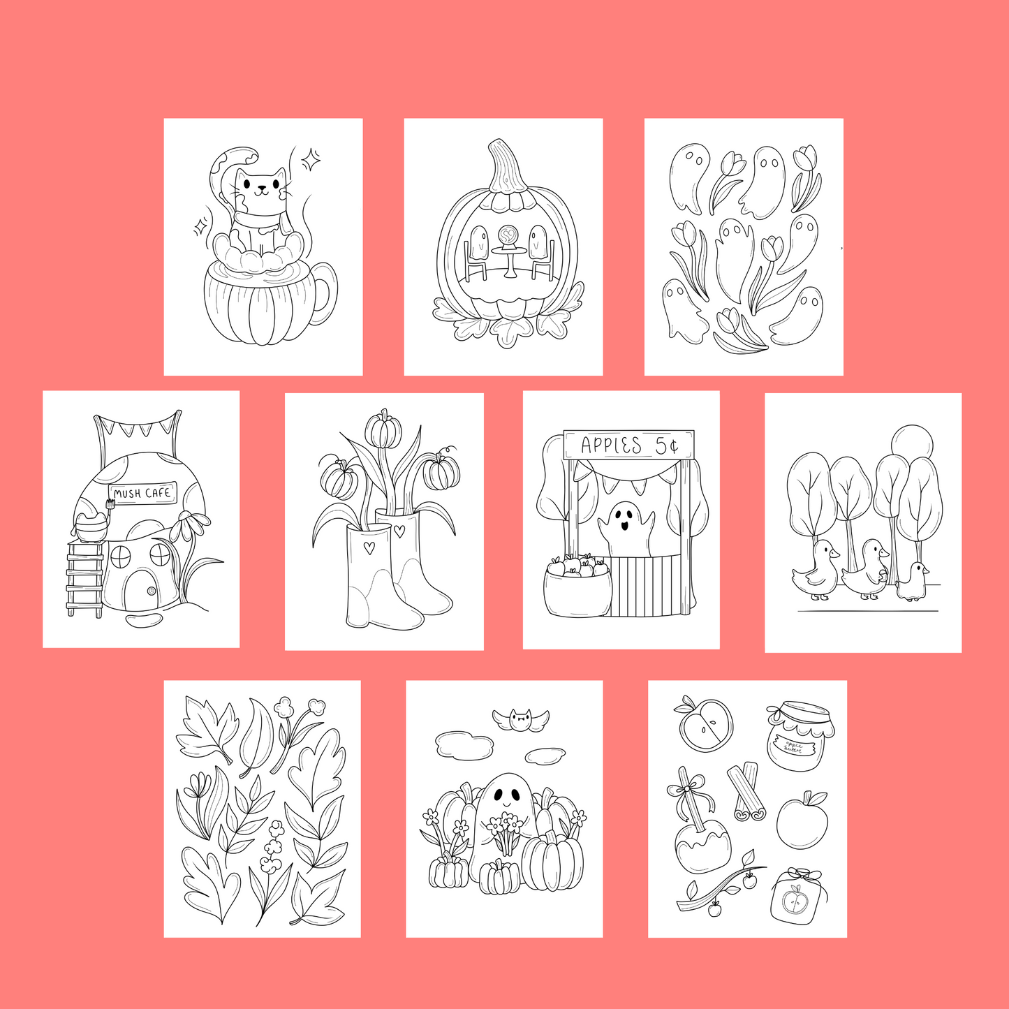 Harvest and Hollow Coloring Book