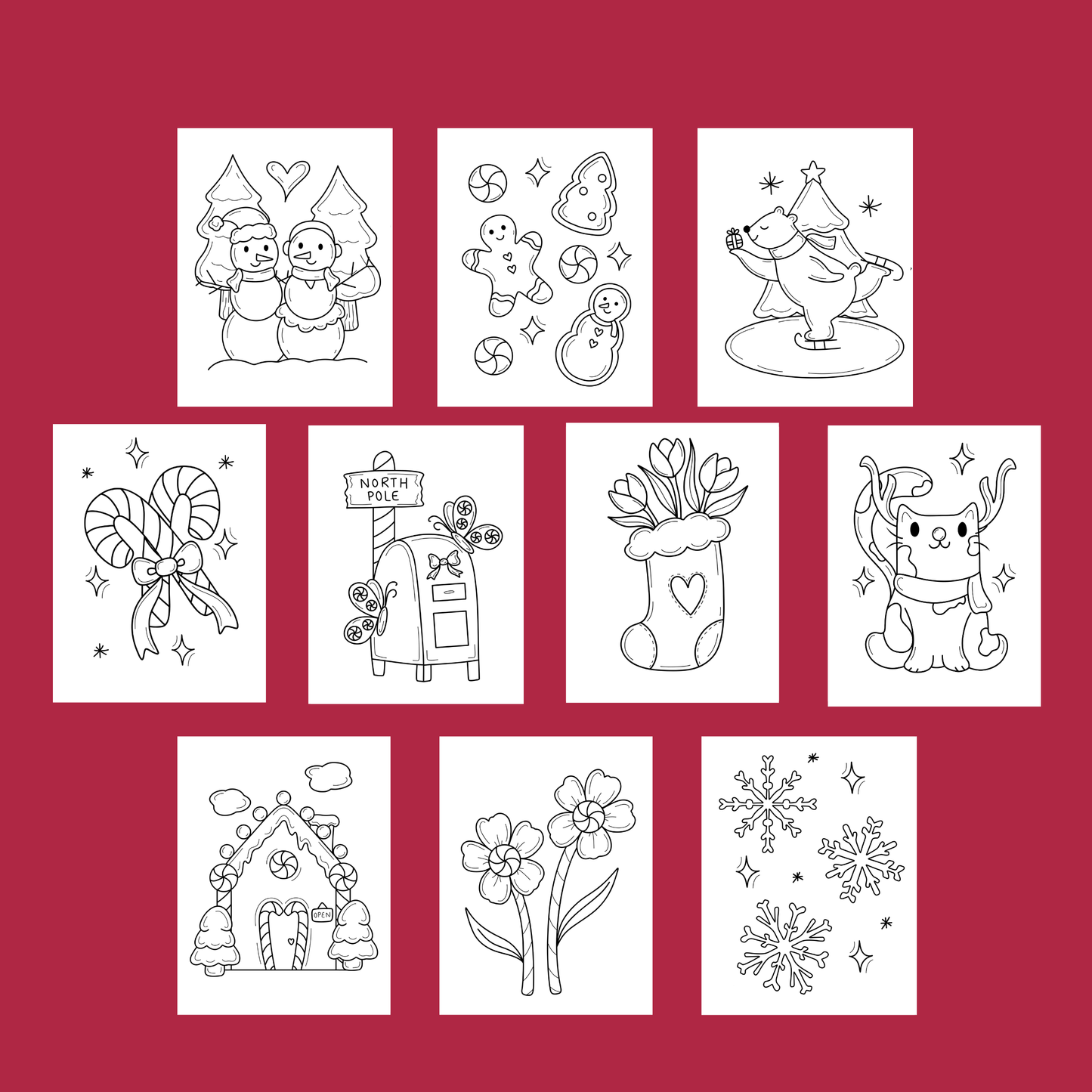 Winter and Wonder Coloring Book