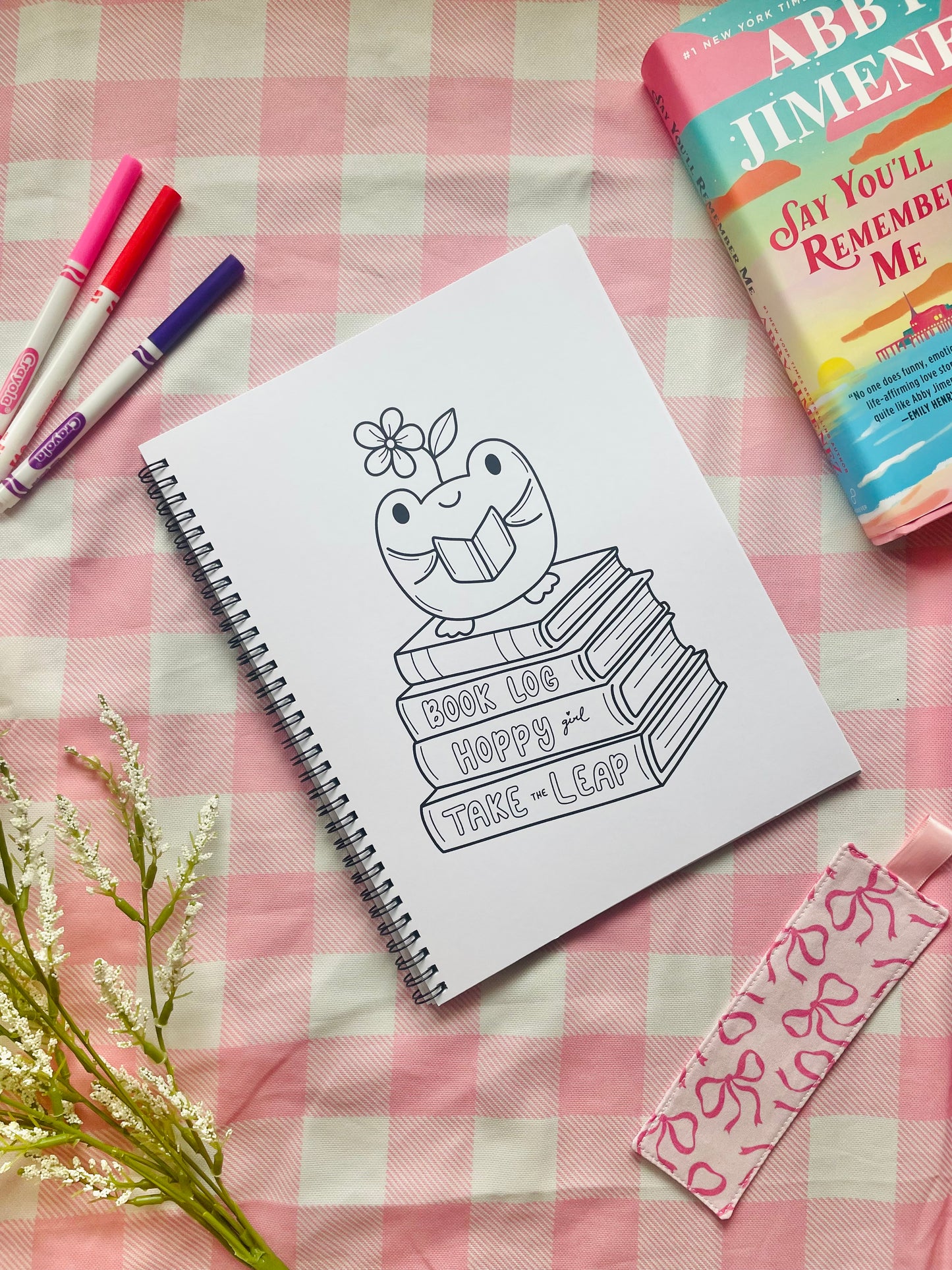 Books and Blooms Coloring book