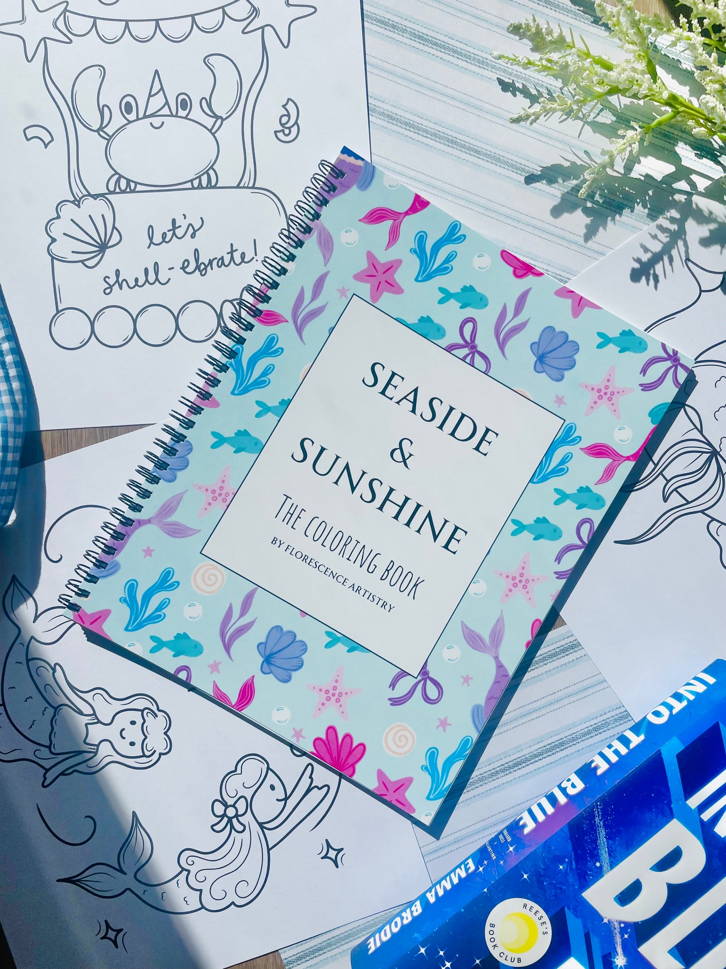 Seaside and Sunshine Coloring Book
