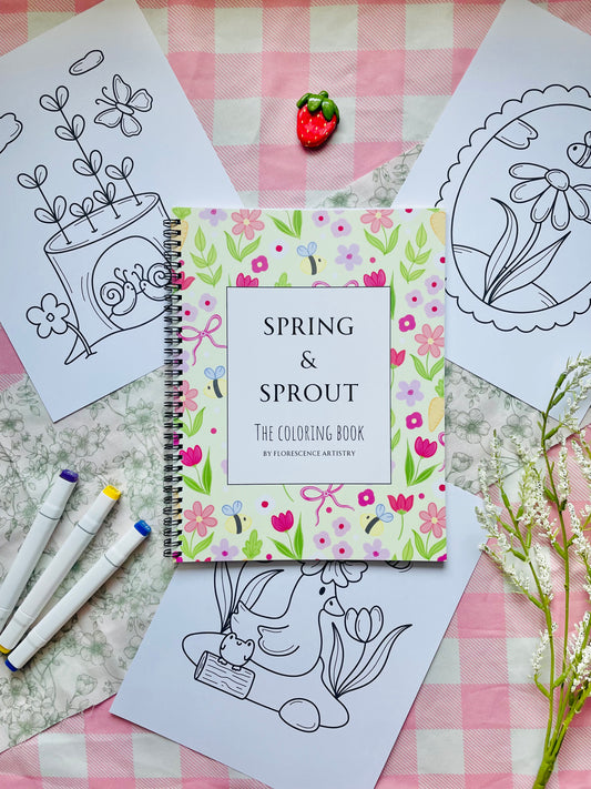 Spring and Sprout Coloring Book