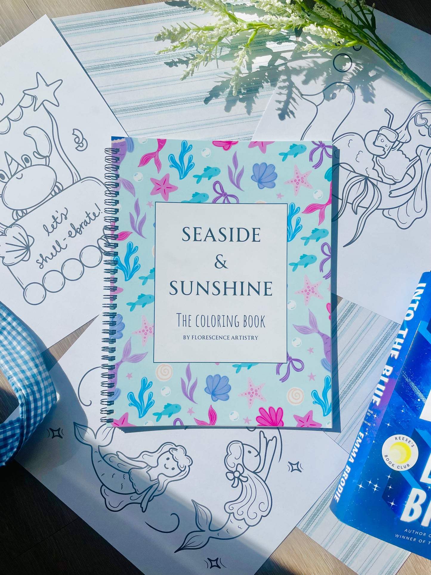 Seaside and Sunshine Coloring Book