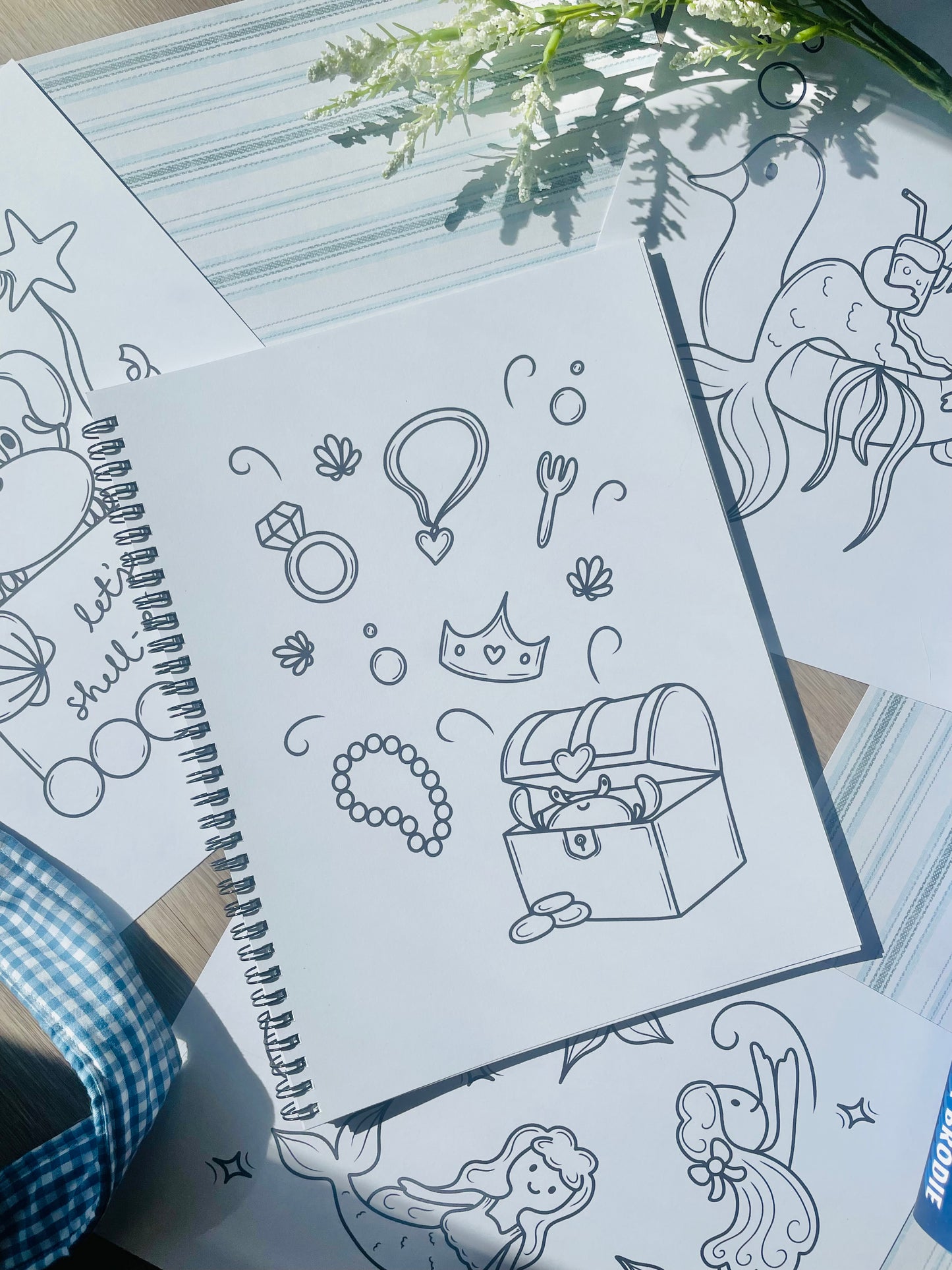 Seaside and Sunshine Coloring Book