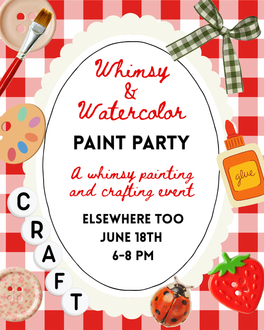 Whimsy and Watercolor Paint Party