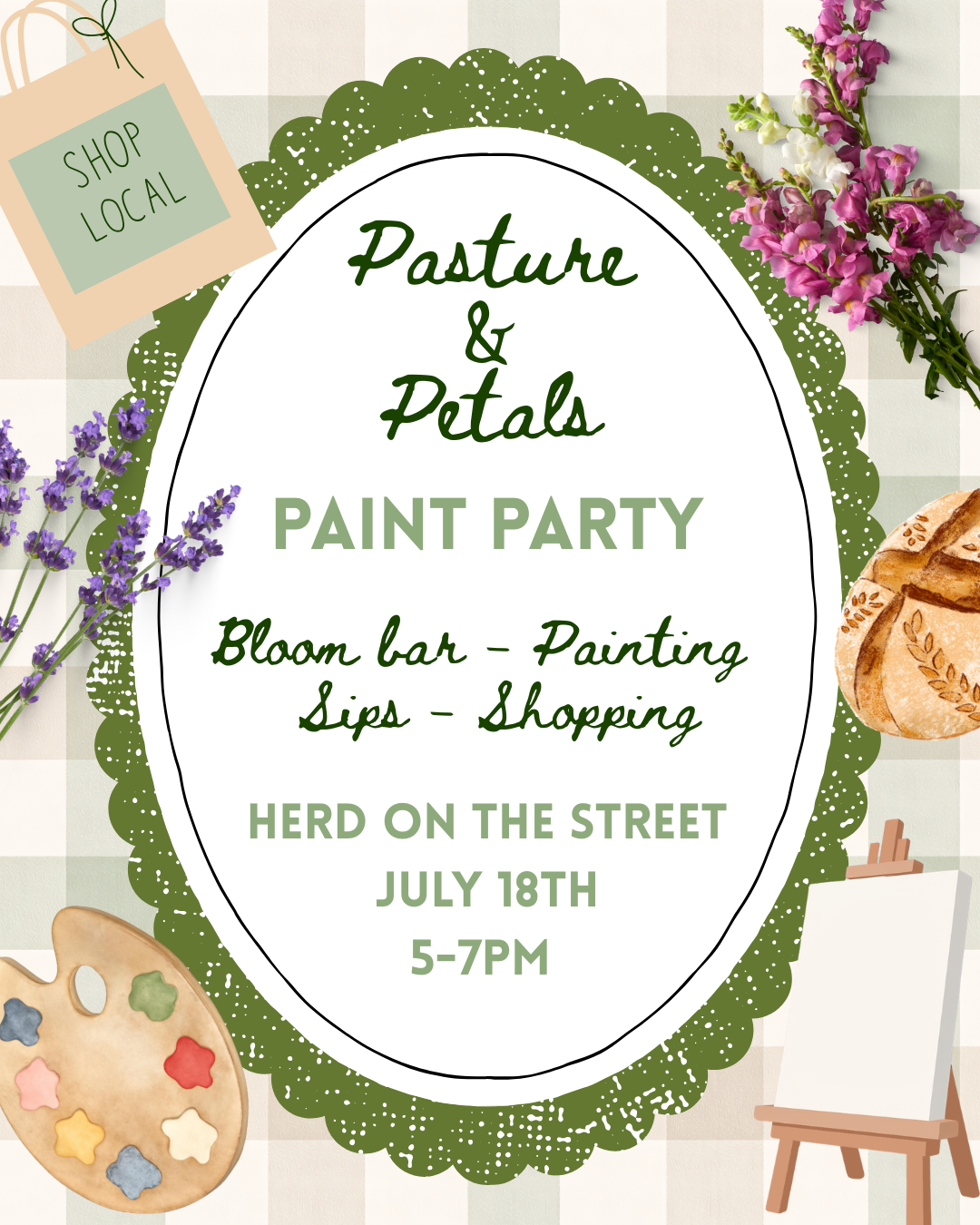 Pasture and Petals Paint Party