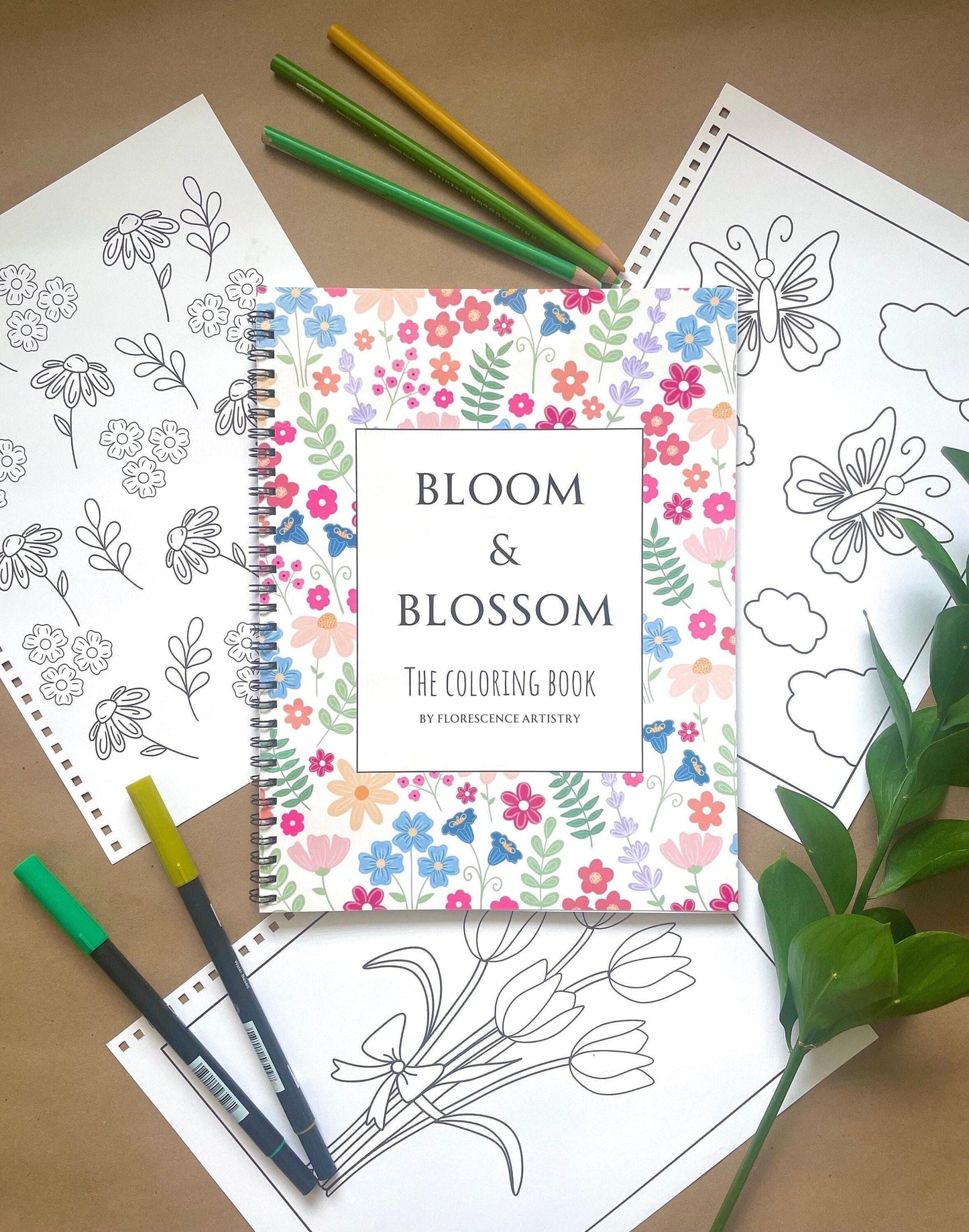 Bloom and Blossom Coloring Book