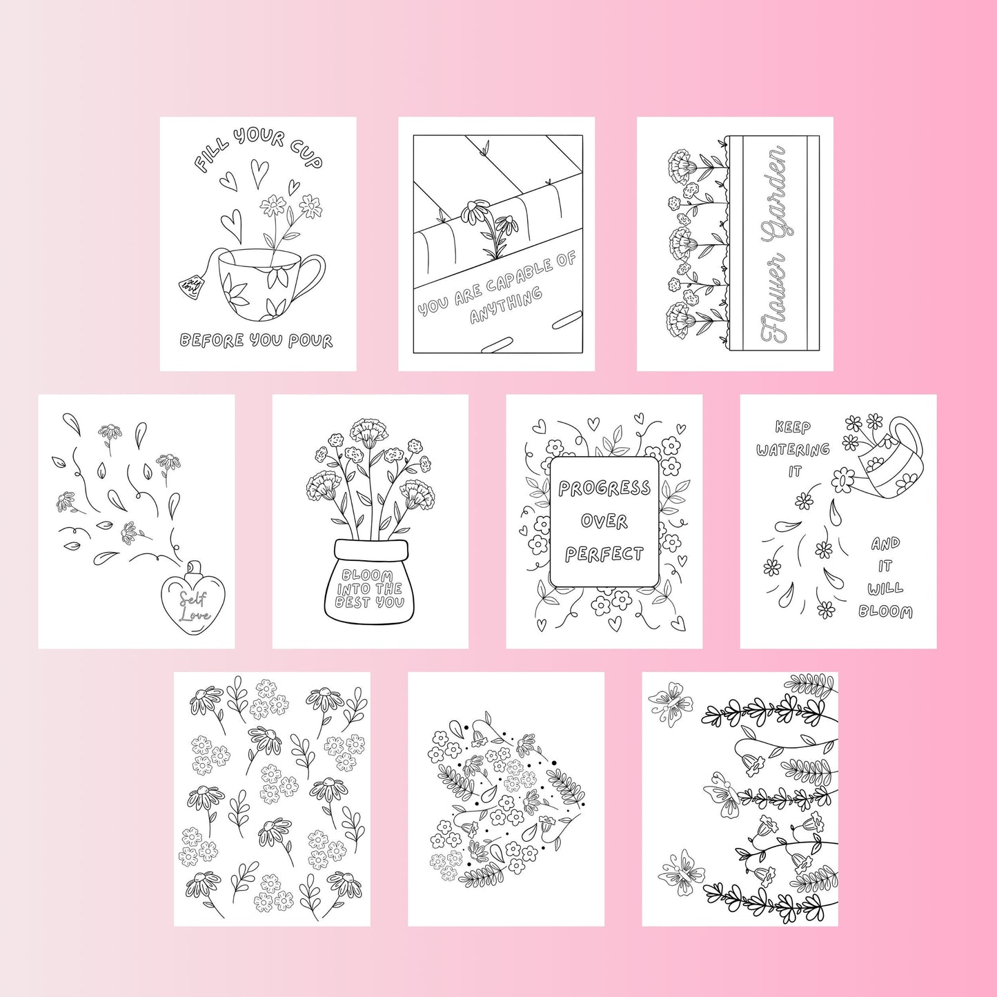 Bloom and Blossom Coloring Book