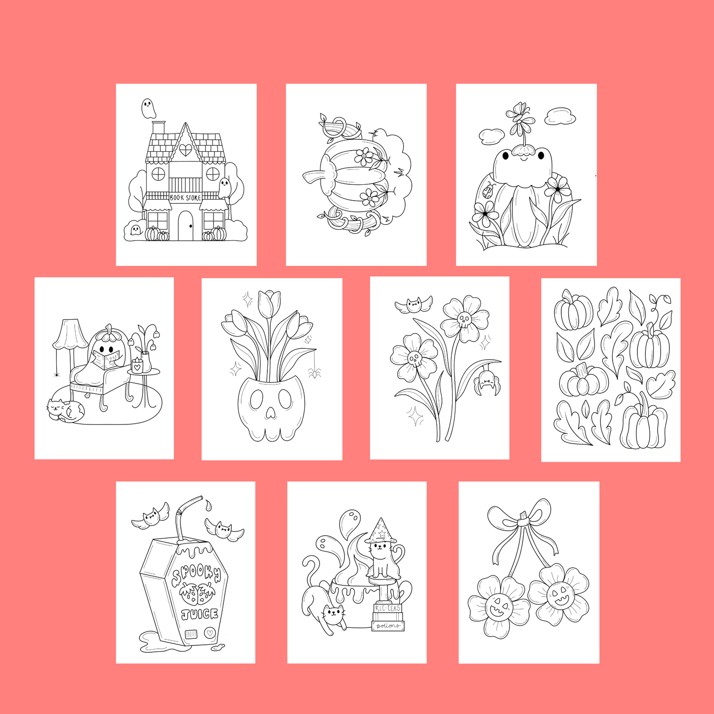 Harvest and Hollow Coloring Book